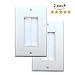 iGreely Brush Wall Plate, Decora Style, Cable Pass Through Insert for Wires, Single Gang Cable Access Strap, Wall Socket Plug Port for HDTV, HDMI, Home Theater Systems and More - 2Pack White