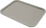 Carlisle CT121623 Caf&eacute; Standard Cafeteria / Fast Food Tray, 12" x 16", Gray
