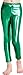 Loxdonz Girls Shiny Wet Look Leggings Kids Liquid Metallic Dance Footless Tights (7-8 Years, Green)