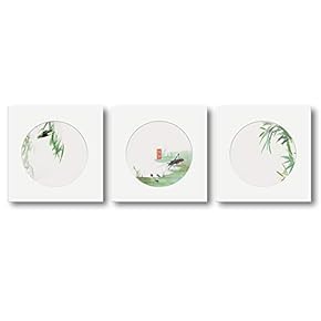 Canvas Wall Art Four Season View Painting Artwork for Home Prints Framed - 12"x12"x3 Panels