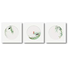 Four Season View Painting Artwork for Home Framed x3 Panels