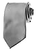 Romario Manzini Formal Tie Solid Dark Silver TO-50
