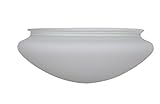 Hampton Bay Hugger 52 in. Brushed Nickel Ceiling Fan Replacement Frosted Glass Part