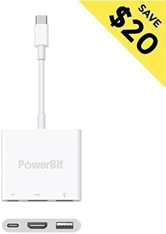 USB-C HDMI Digital AV Multiport Adapter for Apple Macbook only - Connect Your MacBook with USB-C port to an HDMI display - Connect a standard USB device and a USB-C charging cable