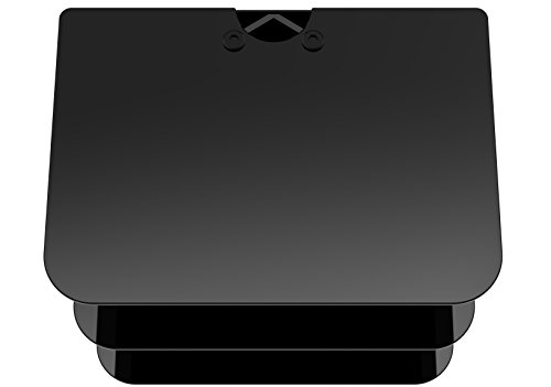 Gold Line 3 x Black Floating Shelves with Strengthened Tempered Black Glass for DVD Players/Cable Boxes/Games Consoles/TV Accessories - Thumbnail 2