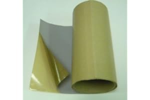 SCIENTIFIC COMMODITIES PTFE Film (Ultra Pure Virgin PTFE) w/Hi-Temp Adhesive Backing (up to 425° F) / 5 MIL (.005") (.127mm) Thick / (12" Wide x 12" Long Sheet)