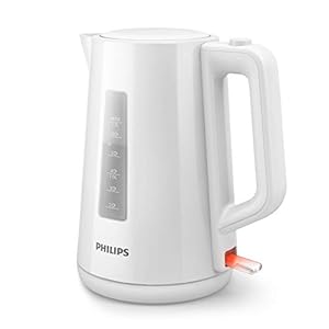 Philips Waterkoker – Inhoud 1.7 L met Veerdeksel en Indicatielampje, Draaivoet, Wit (HD9318/00)