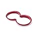 Red Inner Console Water Cup Holder Trim Cover 1pcs for Porsche Macan 2014-2018