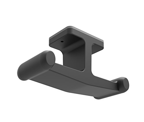 ZIOCOM Headphone Stand,Rubbery Silicone,3M Adhesive Sticking Hanger,Under-Desk Dual Headphone Holder Mount for Beats, Sony, Sennheiser, Philips, Bose , DJ Black and Other Headphone