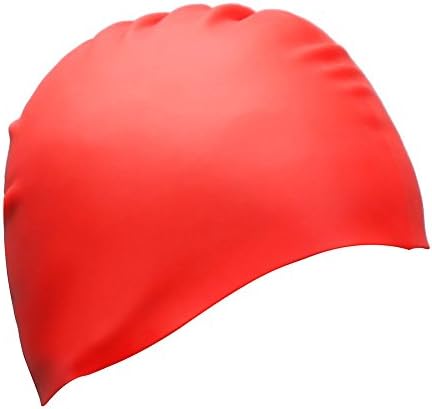 UKEE Silicone Swimming Cap 3D Silicone Design, Odorless, Non-Toxic, Silicone Elastic and Durable Swimming Cap For Adults and Men and Adults - Keep Hair Clean and Dry