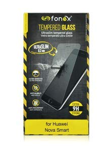 Fonex mos1253gu Tempered Glass Screen Protector with 0.2 mm Thickness for Huawei Nova Smart