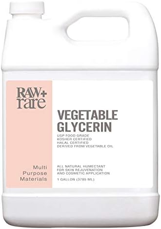 Vegetable Glycerine/Glycerin Quart (32 fl. oz.), Natural Pure USP Food Grade/Cosmetic Grade, For Skin, Hair, Crafts, Soap Base Oil - Kosher, Halal and Pharmaceutical for by Raw Plus Rare