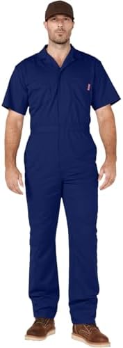 Amazon.com: Five Rock Poplin Short Sleeve Unlined Coverall Relaxed