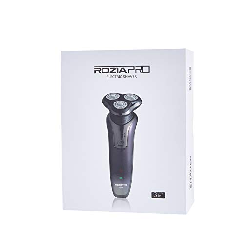 Electric Razor for Men 3 in 1 Rotary Shaver Beard Trimmer Nose Hair Trimmer Wet/Dry Waterproof USB Fast Charging - Thumbnail 7
