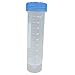 BIPEE 50ml Flat Bottom Plastic Centrifuge Tube Graduated Marks and Screw Cap, Pack of 50pcs