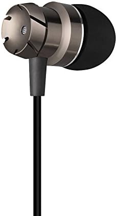 HXSM In-Ear Headphone Noise Isolating Earphones Remote Headset Wired Earbuds In Ear Stereo Awareness Monitor Earphones with Microphone and Remote（3.5mm，Black）