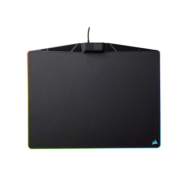 Corsair MM800 Polaris RGB Mouse Pad - 15 RGB LED Zones - USB Pass Through - High-Performance Mouse Pad Optimized for…