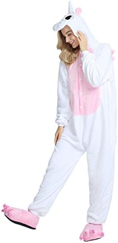 Hooded Animal Pajamas,Unicorn/Picacho/Horse Animal Nightwear Adult Unisex Carnival Halloween Costumes
