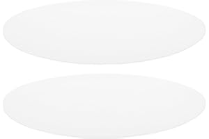 Levemolo 2pcs Acrylic Ceiling Light Diffuser Round Lamp Shade Cover 43cm Diameter 1mm Thickness for Office