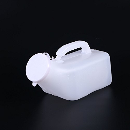 Healifty 2pcs 1000ml Travel Pee Urinal Portable Urinal Car Travel Camping Urine Bottle Emergency Toilet for Men