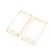 Musiclily Pro Plastic Curved Bottom Humbucker Pickup Rings Neck Bridge Pickup Frame Set for China Made Epiphone Electric Guitar, Cream