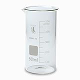 213F9 Karter Scientific 500ml Glass Tall Form Griffin Beaker (Pack of 6)