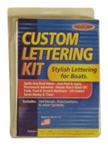 Hardline Products BRBKS610 610 Series Brown/Black Factory Matched Boat Name Kit