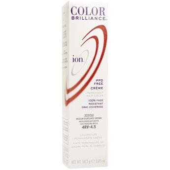 Amazon Com Ion 4rv Medium Burgundy Brown Permanent Creme Hair