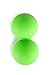 Gradient Fitness 2-in-1 Massage Ball Set Includes Both Peanut and Single Ball, Silicone Material for Premium Feel and Durability, Includes Free Storage Bag and Exercise Guide. (Green)