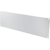NavePoint 3U Blank Rack Mount Panel Spacer for 19 Inch Server Rack and Network Cabinet &ndash; Blank Spacer Panel Rackmount, Solid, White