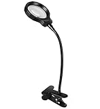Lelife Magnifying Glass with Light,Desk Lamp for Hobby, Crafts, Inspection, Reading Books, Magazines, Newspapers, Model Building, Soldering, Jewelry Design, Needlepoint and More
