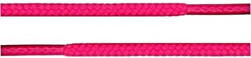 Pixel Shoestring - Round Athletic Shoe String shoelace Sneaker 54 inch ROUND SHOELACES Color Hot Pink