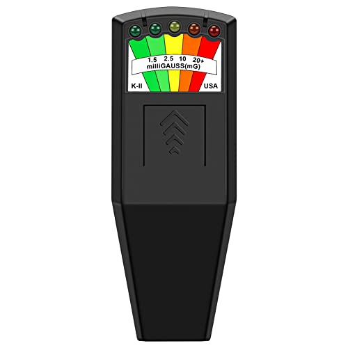 K2 EMF, Détecteur de Champ électromagnétique Crewell - avec Batteries de 9 V - Chasse fantômes - Équipement pour activité paranormale