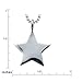 Amazon Collection Sterling Silver Star Pendant Necklace, 18