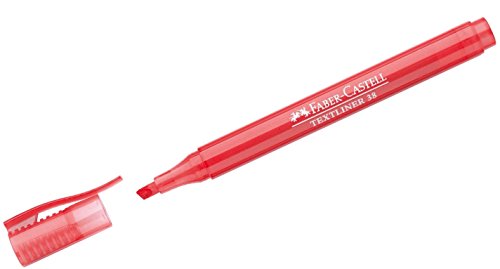 Faber-castell textmarker textliner 38 Red 157721 (9556089006286)