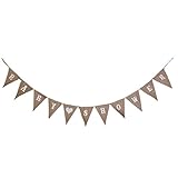 BABY SHOWER Hessian Bunting Banner Pennant Rustic Wedding Decor