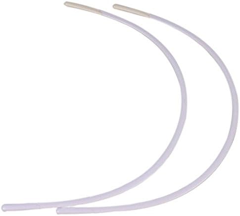 Porcelynne Heavy Gauge Nylon Coated Regular Metal Underwire for Bras - Size 56 - 2 Pairs - 44H, 46G, 48F(DDD), 50E(DD), 52D, 54C