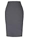 Kate Kasin Women's Stretchy Cotton Pencil Skirt Slim Fit Business Skirt