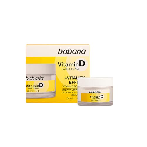 Crema Viso Vitamina D 50ml - Idratante Antietà, Antiossidante, Pelle Radiante e Rivitalizzata - Uso quotidiano - Stimola la produzione di recettori della vitamina D, Vitamina E ed Emollienti