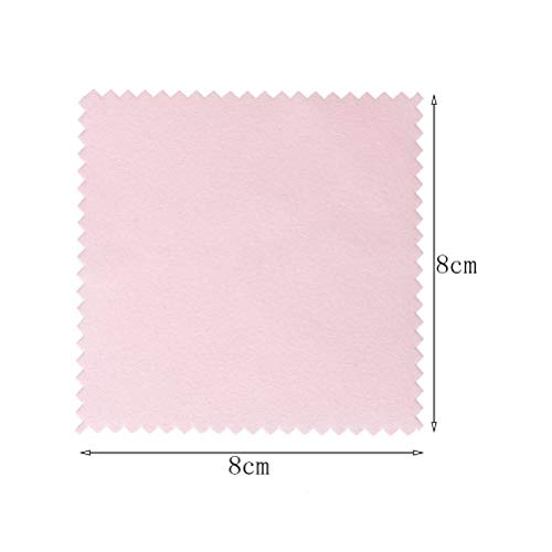 image for Pengxiaomei 100 Pack Jewelry Cleaning Cloth, Polishing Cloth for Sterl