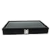 Huji Glass Top Ring Display Showcase With Velvet Insert Liner Jewelry Organizer (1, 72 Slot Case)
