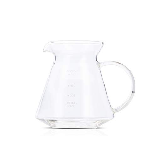 Yama Glass GD-20 Universal Pour Over Coffee and Tea Decanter, 20 oz