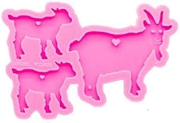 Mixed Media - Goat Mold,Goat Family Keychain Mold,Goat Shape Silicone Mold,Goat Mold, Goat Resin Mold, Goat Mould,Goat Chocolate Mold,Goat Cake Mold,Goat Candy Mold
