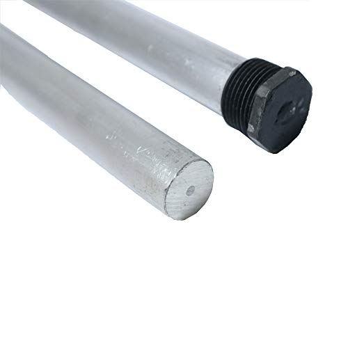 Osring 2pcs Water Heater Anode Rods, 9.25 Inch Magnesium Anode Rod Bar for RV Hot Water Heater Tank with Teflon Tape, Triple Defense Against Water Odor, Inner-Wall Rust and Corrosion