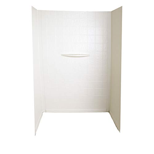 Better Bath 209512 Parchment Shower Wall Surround 24" 40" x 62"