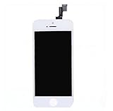 AMHDEAL LCD Display & Touch Screen Digitizer Assembly Replacement for Apple iPhone 5S (White)