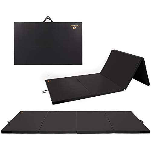 papababe 10'x4' Folding Exercise Mat, 2 Inch Thick Gymnastics Tumbling