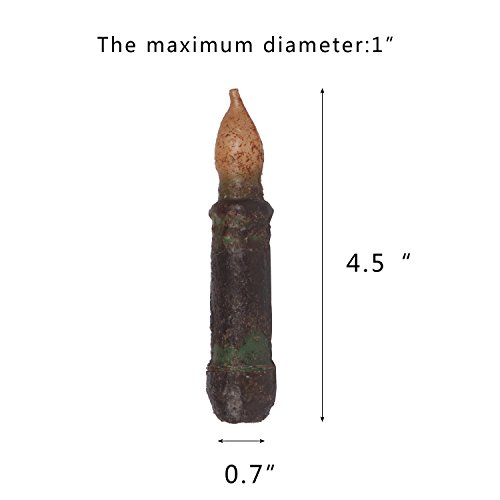 Wax Taper Candles Flameless Pillar Short Amber Flickering Yellow Dipped LED Flame Decorative Battery Operated for Church Wedding Christmas Candlelit Dinner-Batteries Not Included(10pcs)