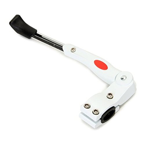 Foxnovo Bicycle Kickstand Adjustable Aluminium Alloy Bike Bicycle Side Stand (White) - Thumbnail 3