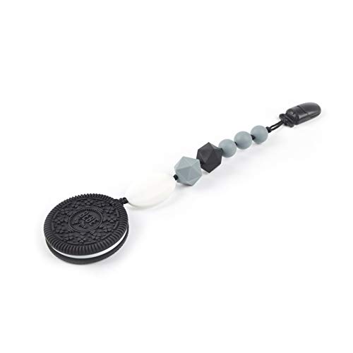 Bebe Pacifier Clip with Cookie Teether for Boys